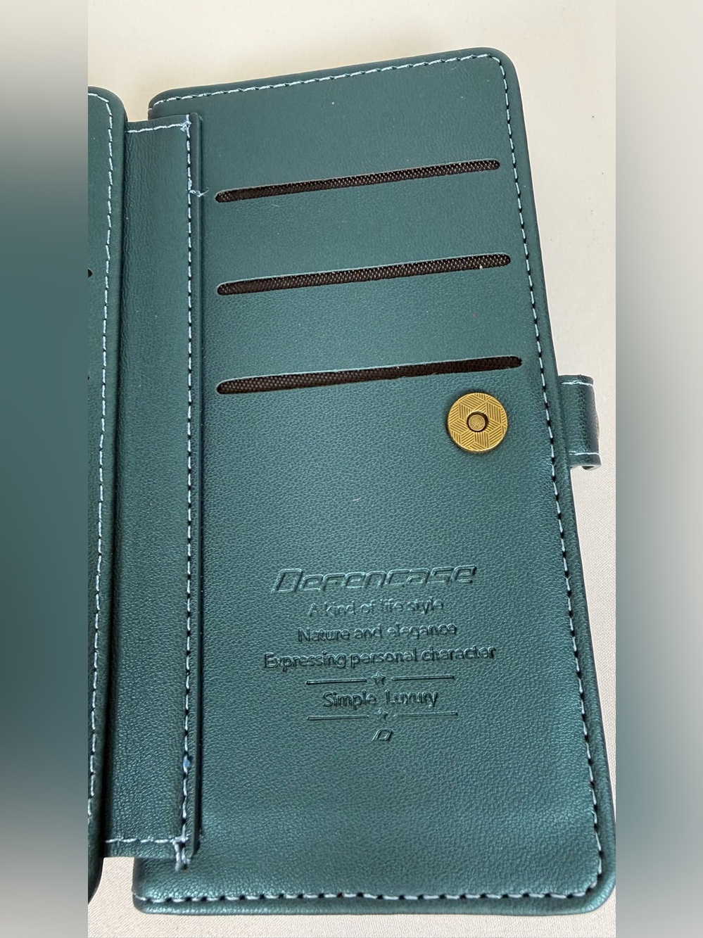 RFID Wallet iPhone 15 Case Card Holder Zipper Strap Defencase 📱✨ - Picture 10 of 16
